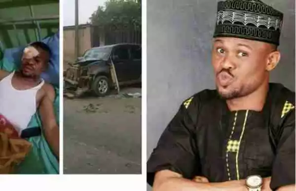 Nollywood Actor, Monsuru, Hospitalized Following A Car Crash (Photos)